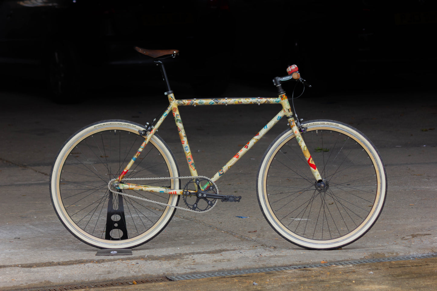 6KU Fixie POST OPERA 1of1 CUSTOM BUILD Stamps wooden