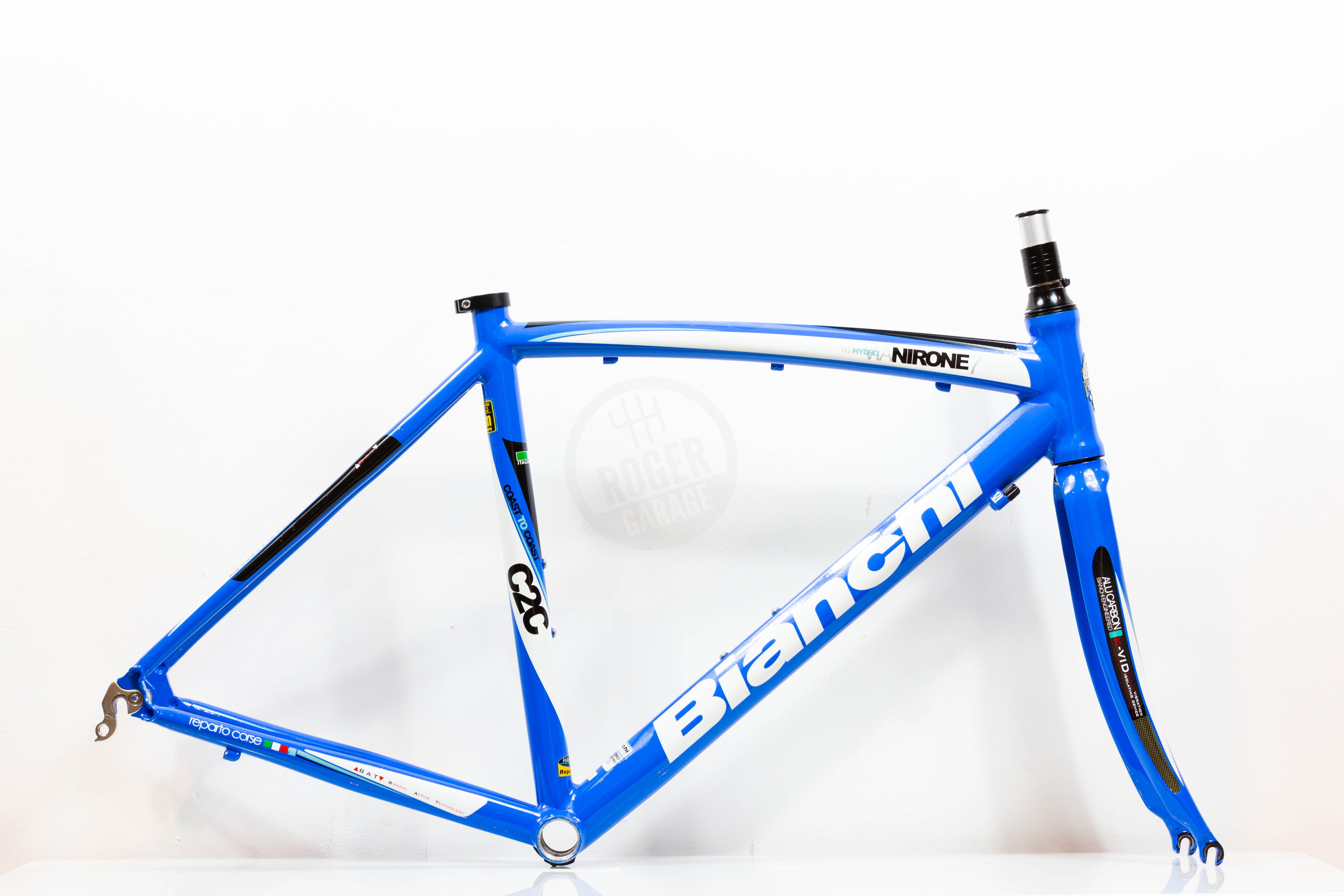 Bianchi Via Nirone 7 C2C 2010 Frame set AluHYDRO Road Aluminium Carbon – Roger Garage Custom Bikes