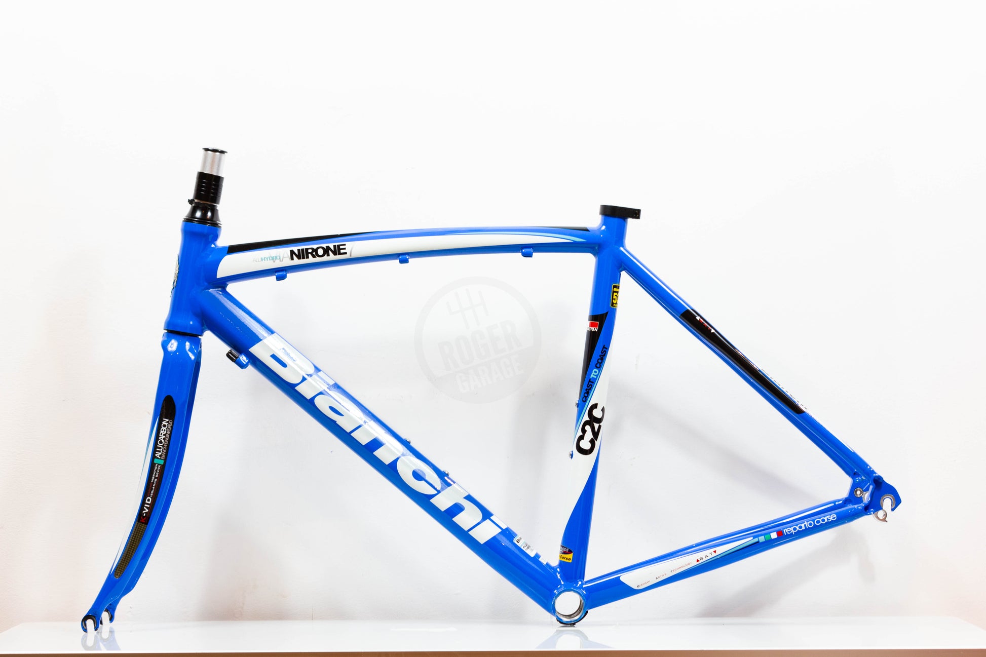 Bianchi Via Nirone 7 C2C 2010 Frame set AluHYDRO Road Aluminium Carbon – Roger Garage Custom Bikes