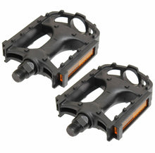 Load image into Gallery viewer, Plastic Pedals Black 9/16&quot;